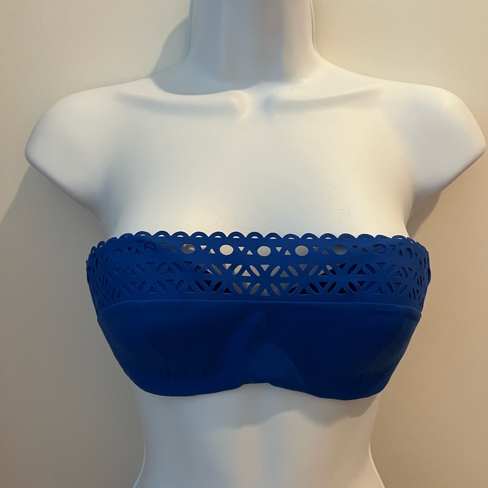 Lise Charmel Ajourage Couture Bandeau Swim Top 32B Cobalt